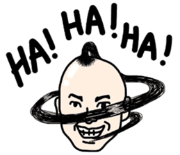 People of a strange hairstyle 2 sticker #9884443