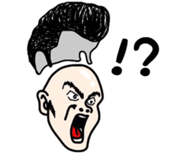 People of a strange hairstyle 2 sticker #9884448