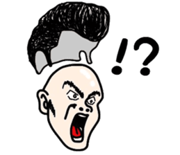 People of a strange hairstyle 2 sticker #9884448