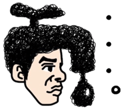 People of a strange hairstyle 2 sticker #9884449