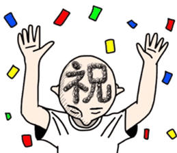 People of a strange hairstyle 2 sticker #9884451