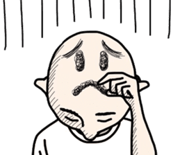 People of a strange hairstyle 2 sticker #9884453