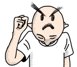 People of a strange hairstyle 2 sticker #9884455