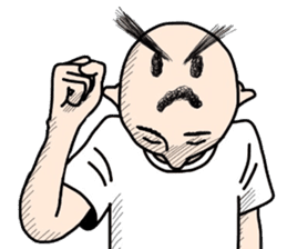 People of a strange hairstyle 2 sticker #9884455