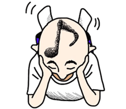 People of a strange hairstyle 2 sticker #9884460