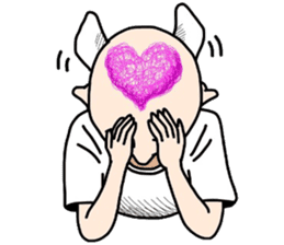 People of a strange hairstyle 2 sticker #9884461