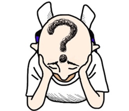 People of a strange hairstyle 2 sticker #9884462