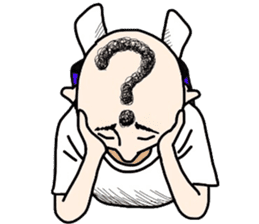 People of a strange hairstyle 2 sticker #9884462