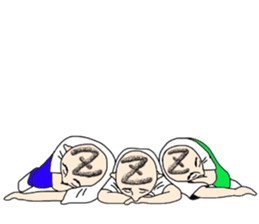 People of a strange hairstyle 2 sticker #9884468