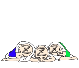 People of a strange hairstyle 2 sticker #9884468