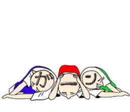 People of a strange hairstyle 2 sticker #9884469