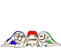 People of a strange hairstyle 2 sticker #9884469