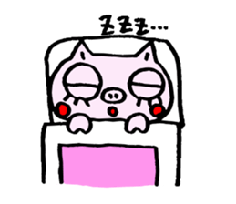 false eyelashes pig no.2 sticker #9886968