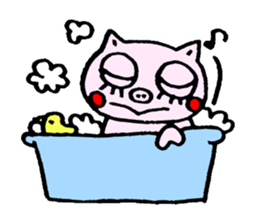 false eyelashes pig no.2 sticker #9886975