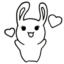 Bunny graffiti sticker #9887182