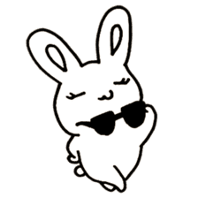 Bunny graffiti sticker #9887198