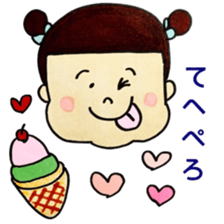 I'm HANAKO.Nice to meet you. sticker #9887346