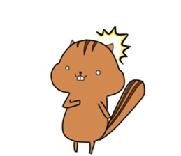 Plump squirrel sticker #9887441