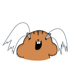 Plump squirrel sticker #9887444