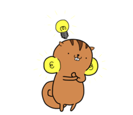 Plump squirrel sticker #9887457