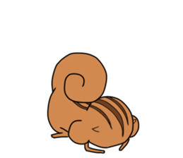 Plump squirrel sticker #9887458