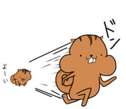 Plump squirrel sticker #9887463