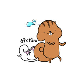 Plump squirrel sticker #9887464