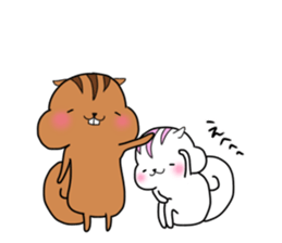 Plump squirrel sticker #9887469