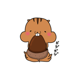 Plump squirrel sticker #9887473