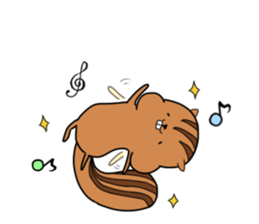 Plump squirrel sticker #9887477