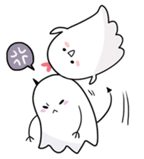 ghost brothers kiki & momo sticker #9888113