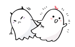 ghost brothers kiki & momo sticker #9888114