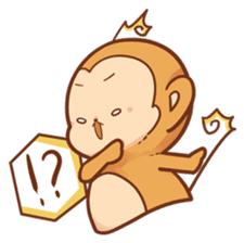 Pi Pi Monkey sticker #9888164