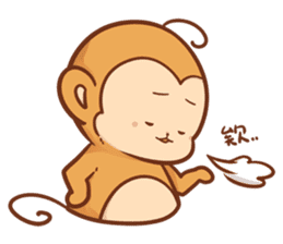Pi Pi Monkey sticker #9888188