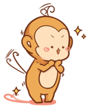 Pi Pi Monkey sticker #9888189