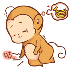 Pi Pi Monkey sticker #9888196