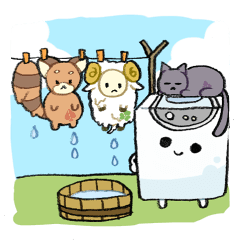 Washing machine and animals