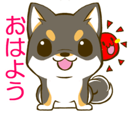 Japanese Black Shiba Inu tan 1 sticker #9888760