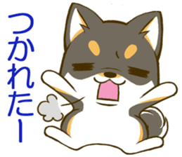 Japanese Black Shiba Inu tan 1 sticker #9888766