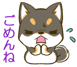 Japanese Black Shiba Inu tan 1 sticker #9888769