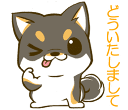 Japanese Black Shiba Inu tan 1 sticker #9888771