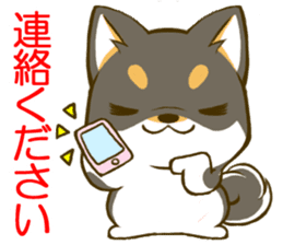 Japanese Black Shiba Inu tan 1 sticker #9888799