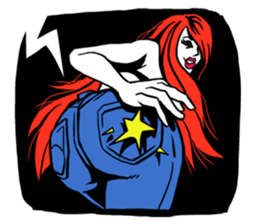 American comic-style stickers sticker #9889032