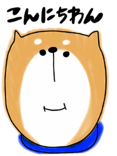 Japanese dog Shiba by Ohanamatope sticker #9889881