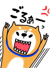 Japanese dog Shiba by Ohanamatope sticker #9889893