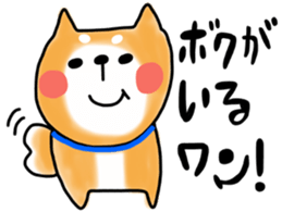 Japanese dog Shiba by Ohanamatope sticker #9889917