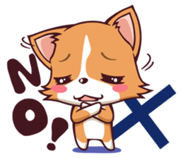 Cute and lovely Corgi sticker #9889922