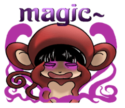 Funny a group cosplay version (New Year) sticker #9890284