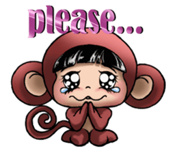 Funny a group cosplay version (New Year) sticker #9890285