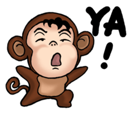 Funny a group cosplay version (New Year) sticker #9890286